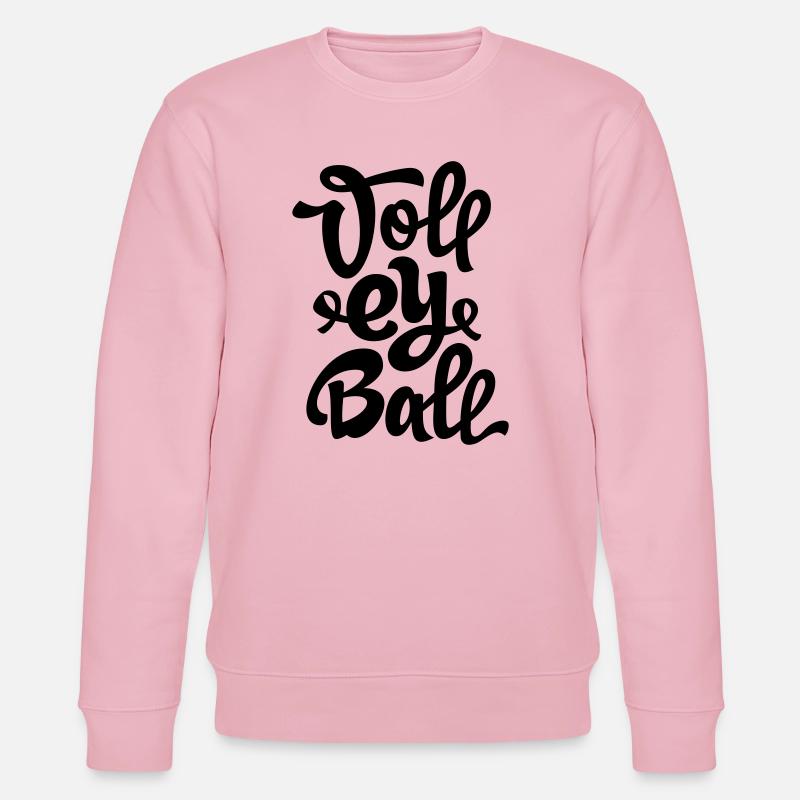Abstrakter Farbexplosion Druckdesign Volleyball - Stanley/Stella Unisex Bio-Sweatshirt CHANGER  - Hellrosa
