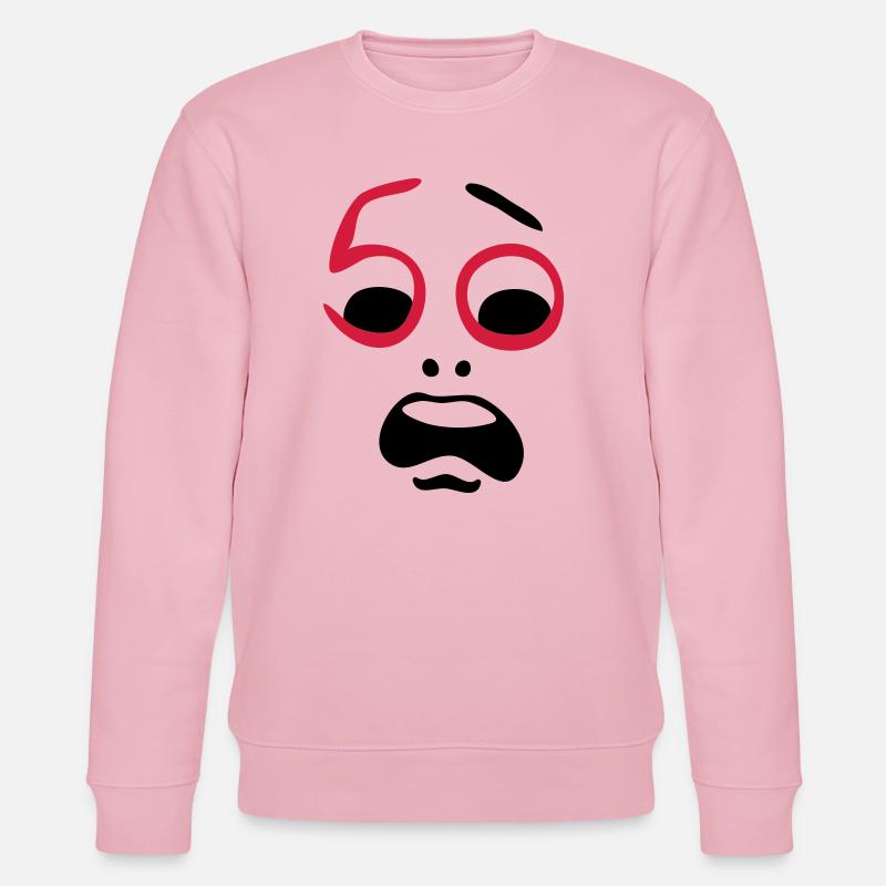 Aide, 50 ans! - Sweat bio CHANGER Stanley/Stella Unisexe - rose pâle