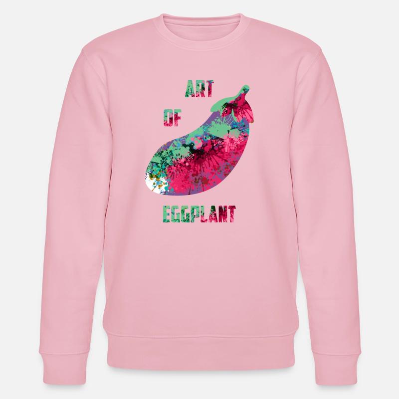 Kunst der Auberginen - Stanley/Stella Unisex Bio-Sweatshirt CHANGER  - Hellrosa