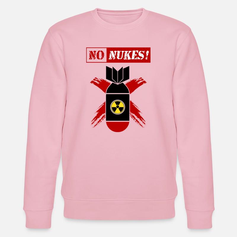 KEINE NUKES | Anti-Atomwaffen! - Stanley/Stella Unisex Bio-Sweatshirt CHANGER - Hellrosa