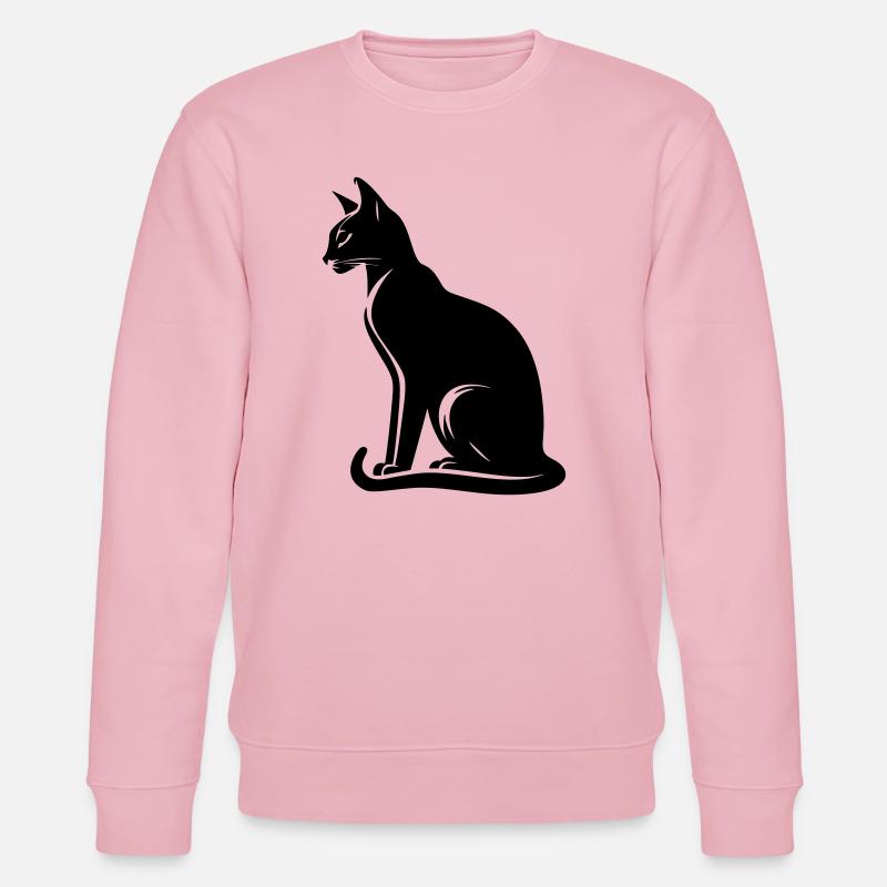 Abessiner Katze - Stanley/Stella Unisex Bio-Sweatshirt CHANGER  - Hellrosa