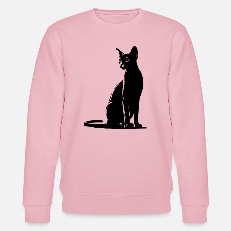 Abessiner Katze - Stanley/Stella Unisex Bio-Sweatshirt CHANGER  - Hellrosa