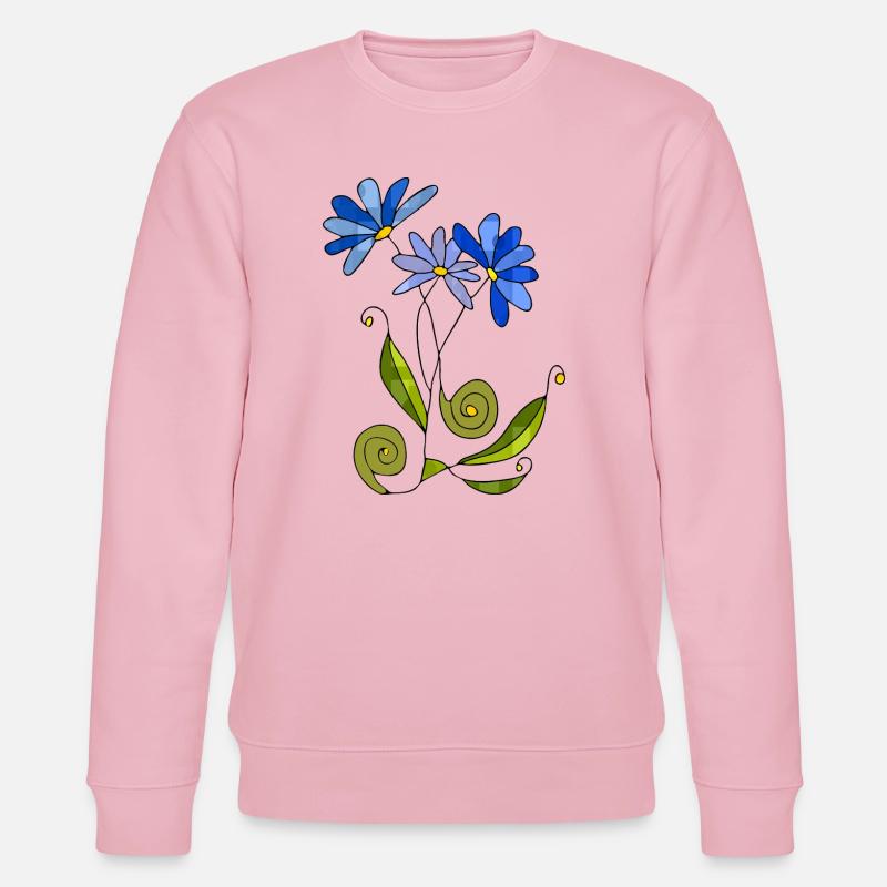 Blumen - Stanley/Stella Unisex Bio-Sweatshirt CHANGER  - Hellrosa