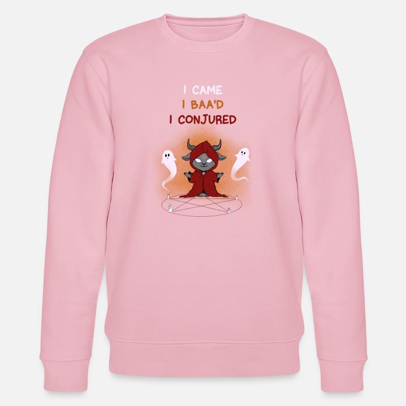 Himmlischer Zauberbock mit Geistern - Stanley/Stella Unisex Bio-Sweatshirt CHANGER  - Hellrosa