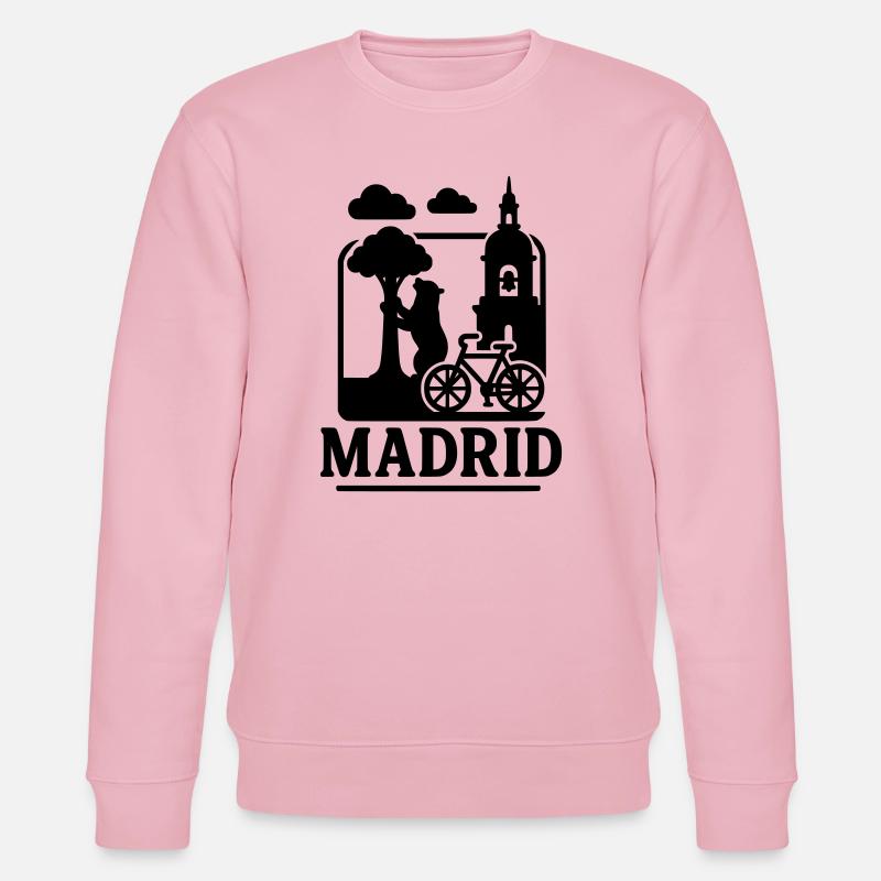 madrid wahrzeichen - Stanley/Stella Unisex Bio-Sweatshirt CHANGER  - Hellrosa