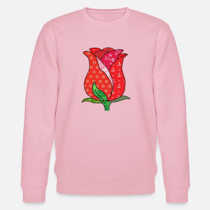 Musterrose - Stanley/Stella Unisex Bio-Sweatshirt CHANGER  - Hellrosa