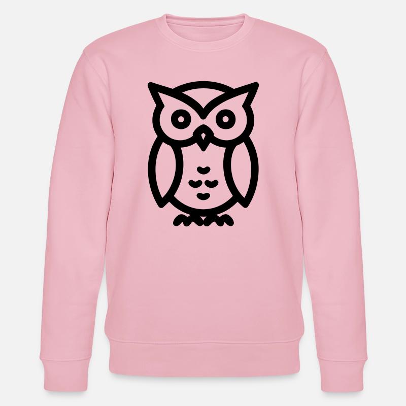 Eule - Stanley/Stella Unisex Bio-Sweatshirt CHANGER  - Hellrosa