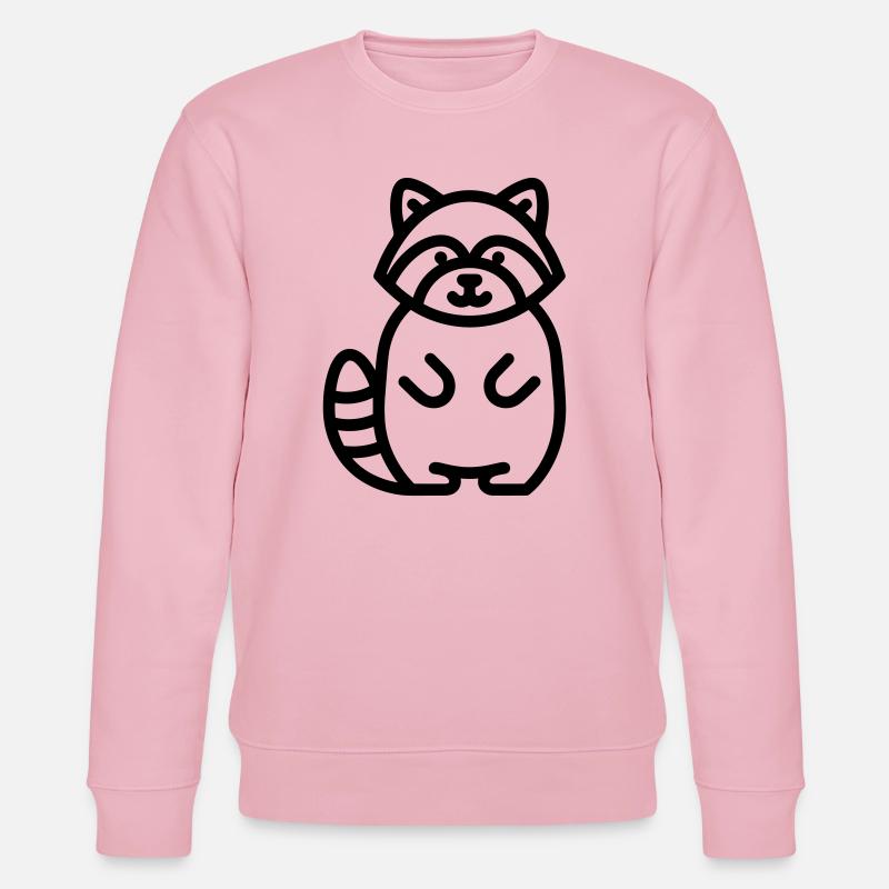 Waschbär - Stanley/Stella Unisex Bio-Sweatshirt CHANGER - Hellrosa