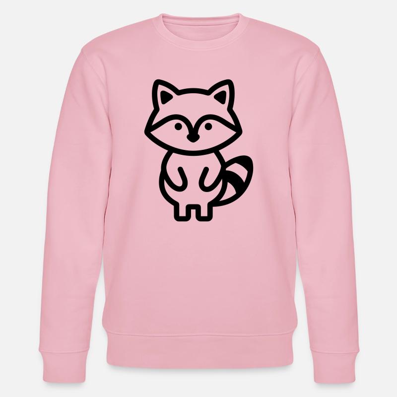 Waschbär - Stanley/Stella Unisex Bio-Sweatshirt CHANGER - Hellrosa