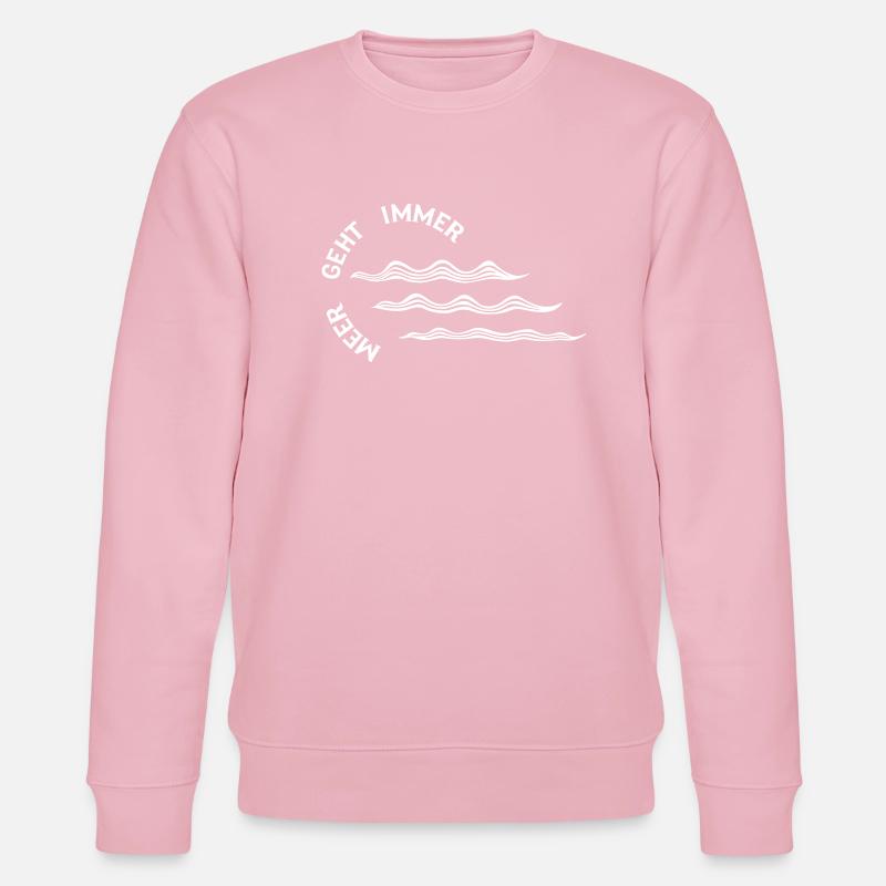 Meer geht immer - Stanley/Stella Unisex Bio-Sweatshirt CHANGER  - Hellrosa