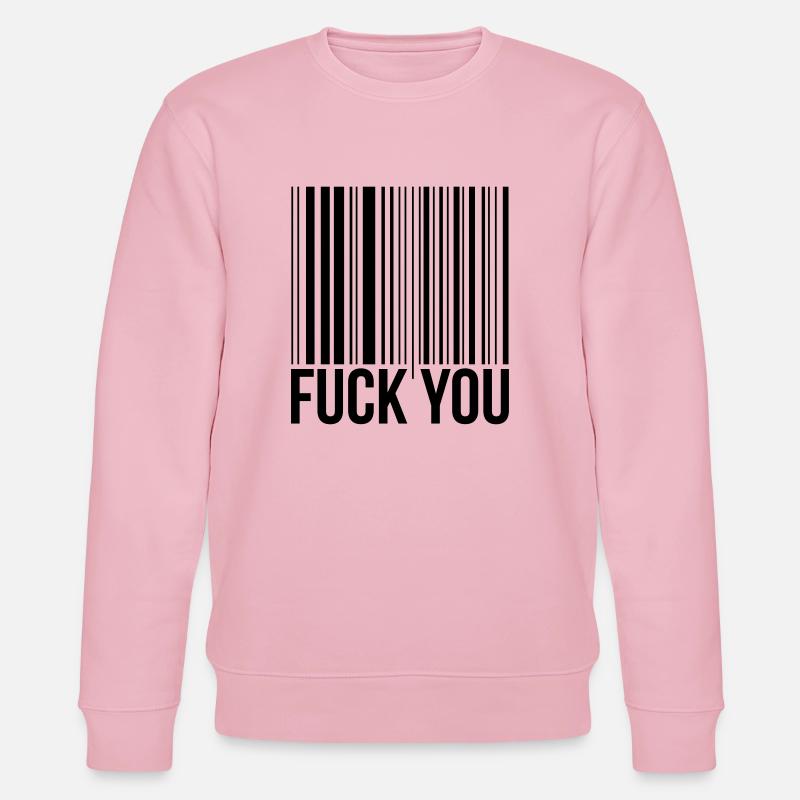 barcode fuck you - Sweat bio CHANGER Stanley/Stella Unisexe - rose pâle