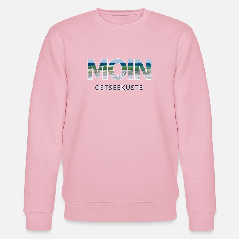 Moin Ostseeküste - Stanley/Stella Unisex Bio-Sweatshirt CHANGER  - Hellrosa