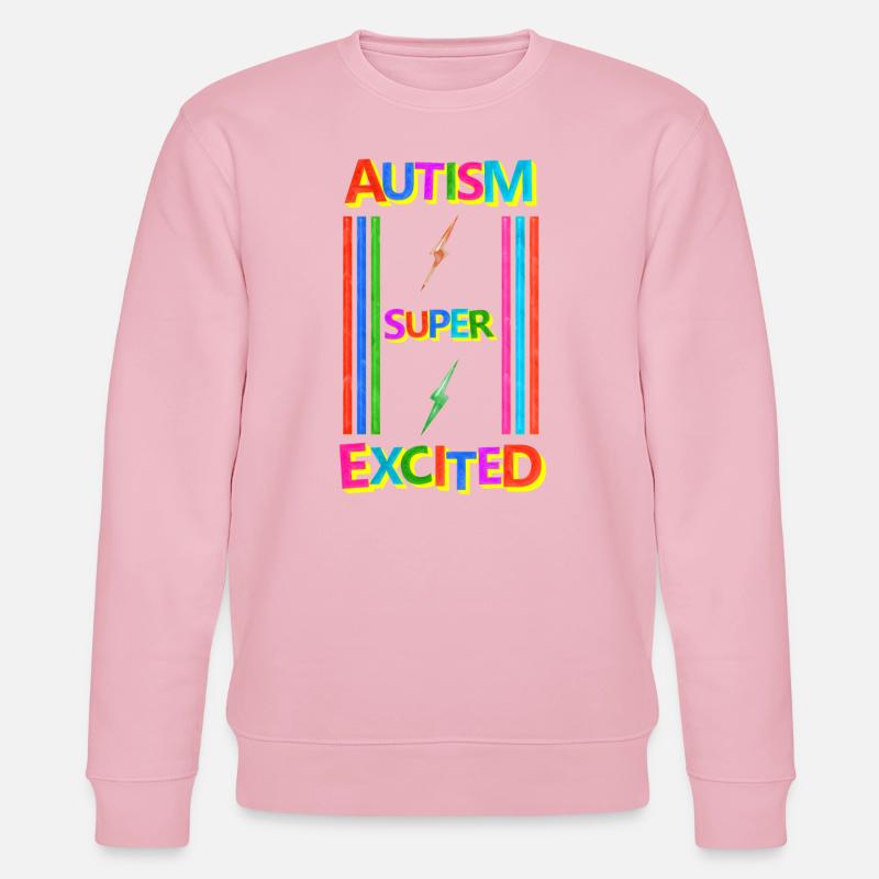 Autisme - Sweat bio CHANGER Stanley/Stella Unisexe - rose pâle