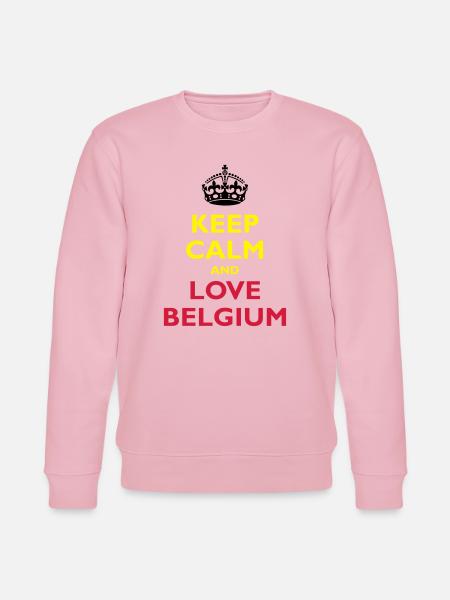 Keep Calm & Love Belgium - Stanley/Stella CHANGER Unisex Organic Sweatshirt - cotton pink