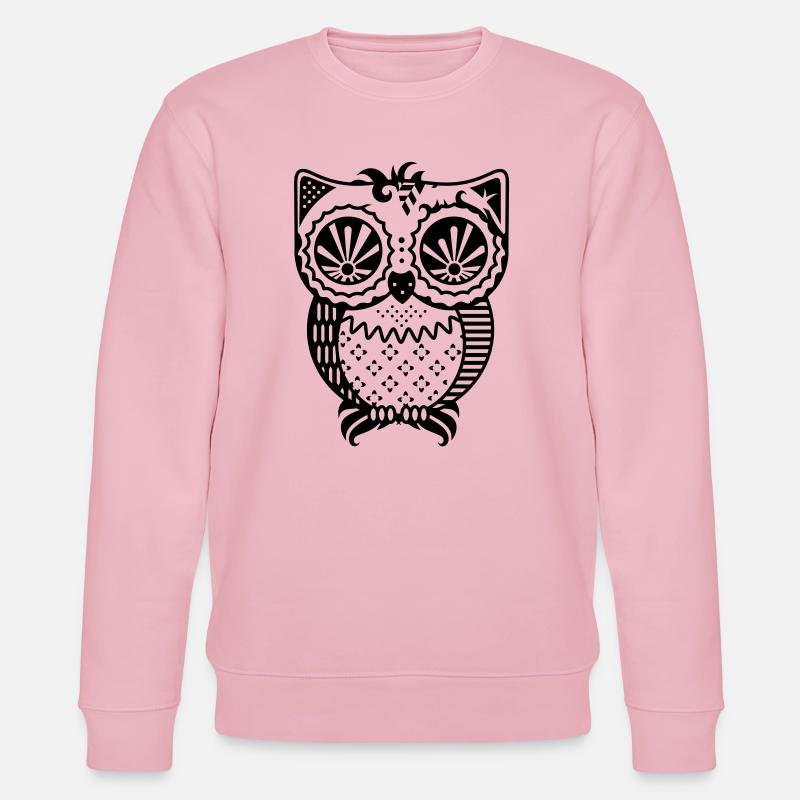 Patchwork owl - Stanley/Stella CHANGER Unisex Organic Sweatshirt - cotton pink