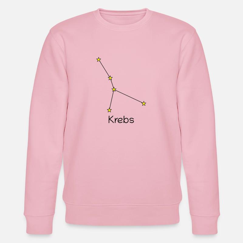Sternzeichen Krebs - Stanley/Stella Unisex Bio-Sweatshirt CHANGER  - Hellrosa