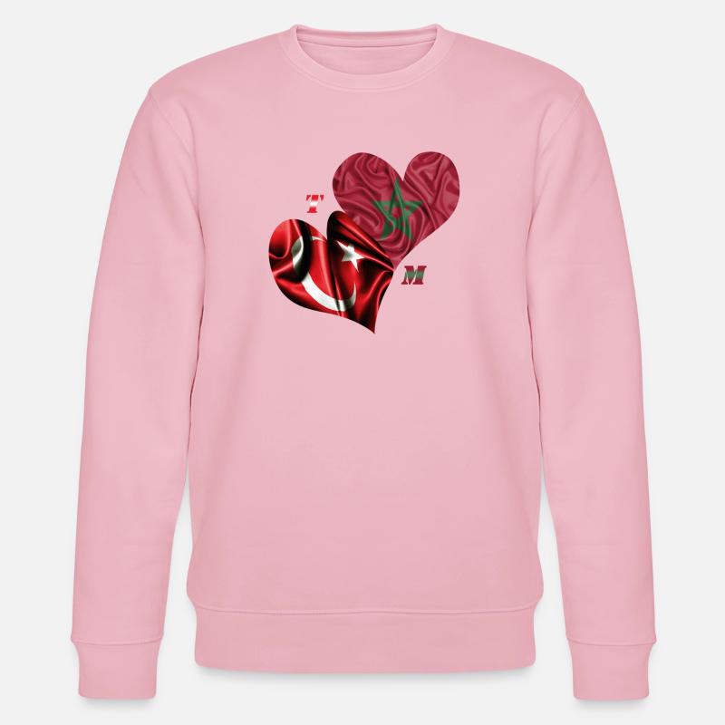 Marokko Türkei - Stanley/Stella Unisex Bio-Sweatshirt CHANGER  - Hellrosa