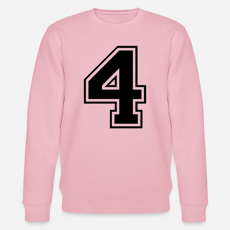 Football de rugby à 4 numéros - Sweat bio CHANGER Stanley/Stella Unisexe - rose pâle