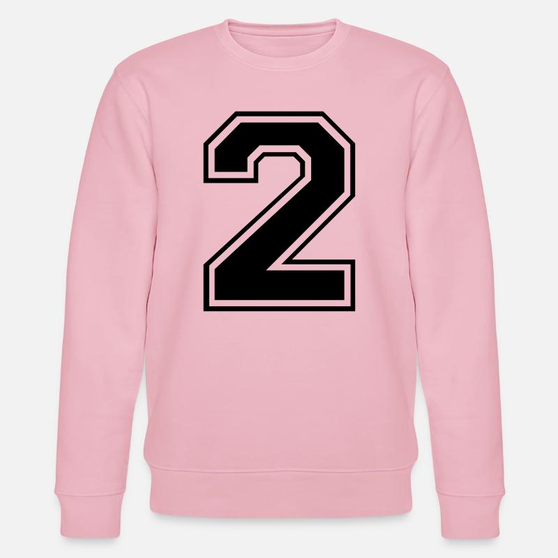 Rugby Rugby mit 2 Nummern - Stanley/Stella Unisex Bio-Sweatshirt CHANGER  - Hellrosa