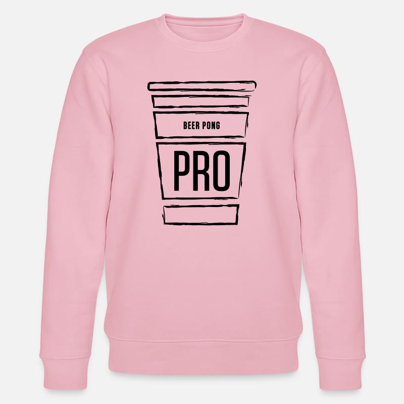 Beer Pong Pro Cup - Stanley/Stella Unisex Bio-Sweatshirt CHANGER  - Hellrosa