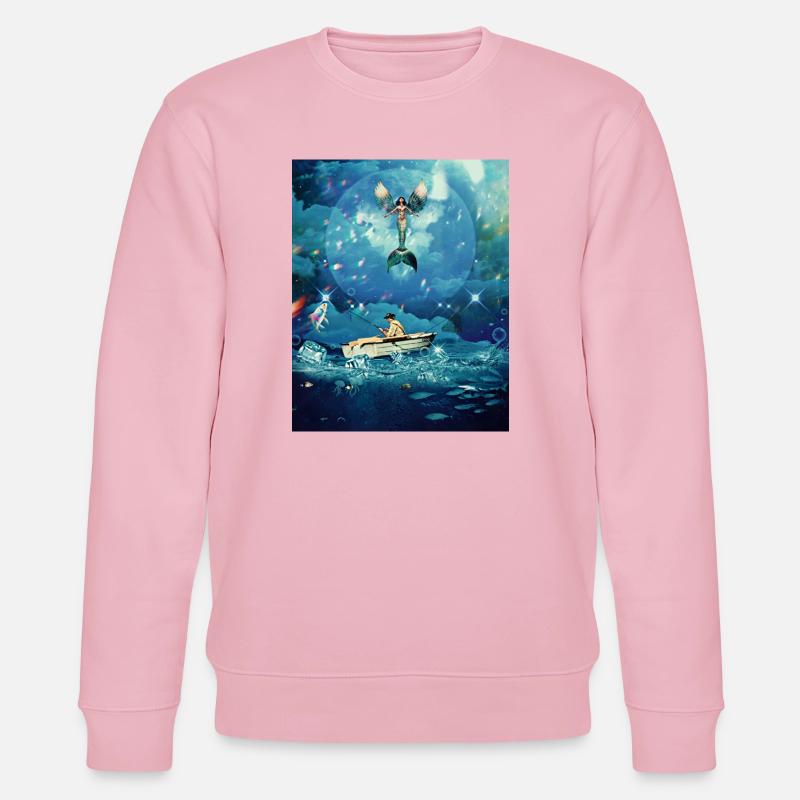 Magic Ocean - Stanley/Stella CHANGER Unisex Organic Sweatshirt - cotton pink
