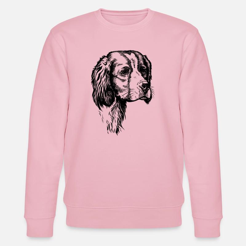 IRW Setter Portrait - Stanley/Stella Unisex Bio-Sweatshirt CHANGER  - Hellrosa