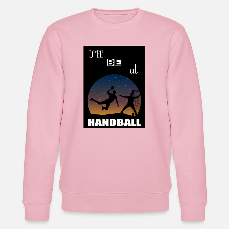 Ich werde bei Handball sein - Stanley/Stella Unisex Bio-Sweatshirt CHANGER  - Hellrosa
