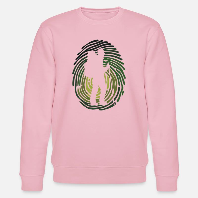 Naturerlebnis Wandern Statement Wanderer Klettern - Stanley/Stella Unisex Bio-Sweatshirt CHANGER  - Hellrosa
