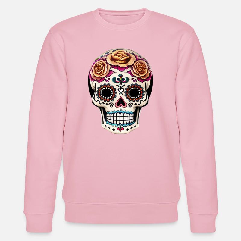 Dia de los Muertos - Stanley/Stella Unisex Bio-Sweatshirt CHANGER  - Hellrosa