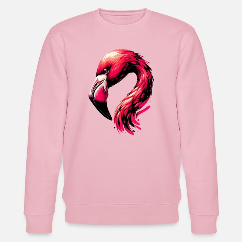Flamingo - Stanley/Stella Unisex Bio-Sweatshirt CHANGER  - Hellrosa
