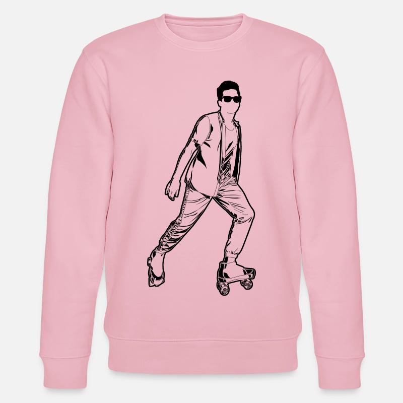 Roller Skater Junge - Stanley/Stella Unisex Bio-Sweatshirt CHANGER  - Hellrosa