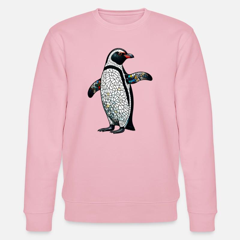 Pinguin - Stanley/Stella Unisex Bio-Sweatshirt CHANGER  - Hellrosa