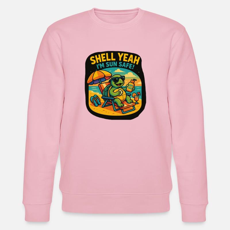 Shell Yeah – Sun Safe Turtle - Stanley/Stella Unisex Bio-Sweatshirt CHANGER  - Hellrosa