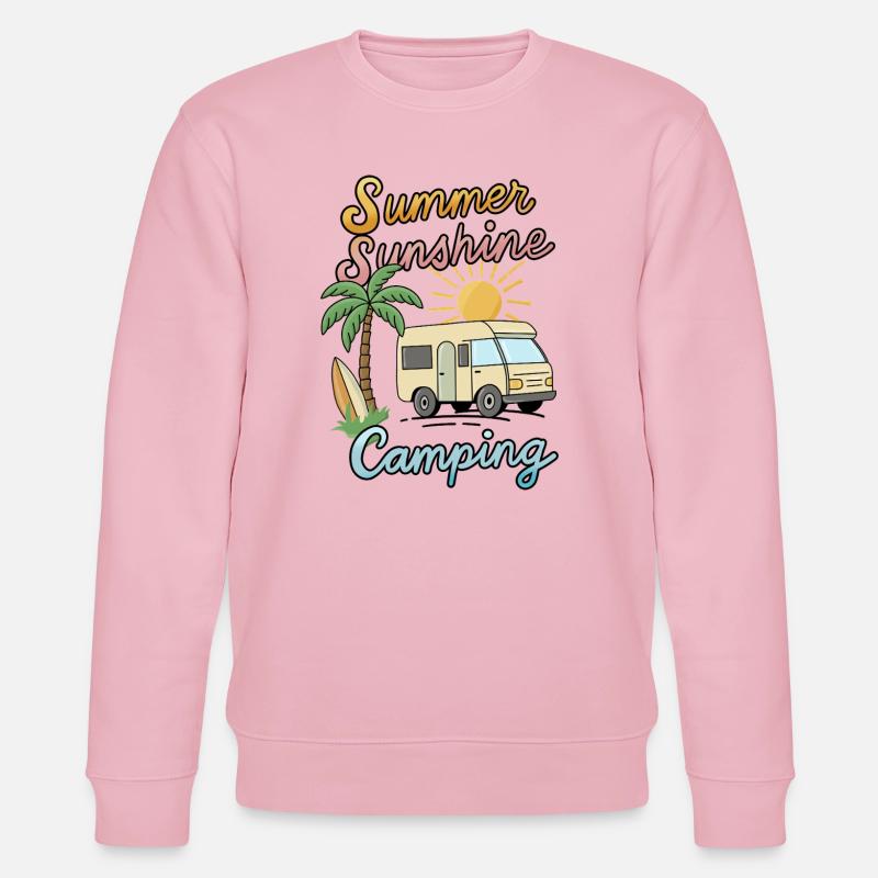 Summer Sunshine Camping - Stanley/Stella Unisex Bio-Sweatshirt CHANGER  - Hellrosa