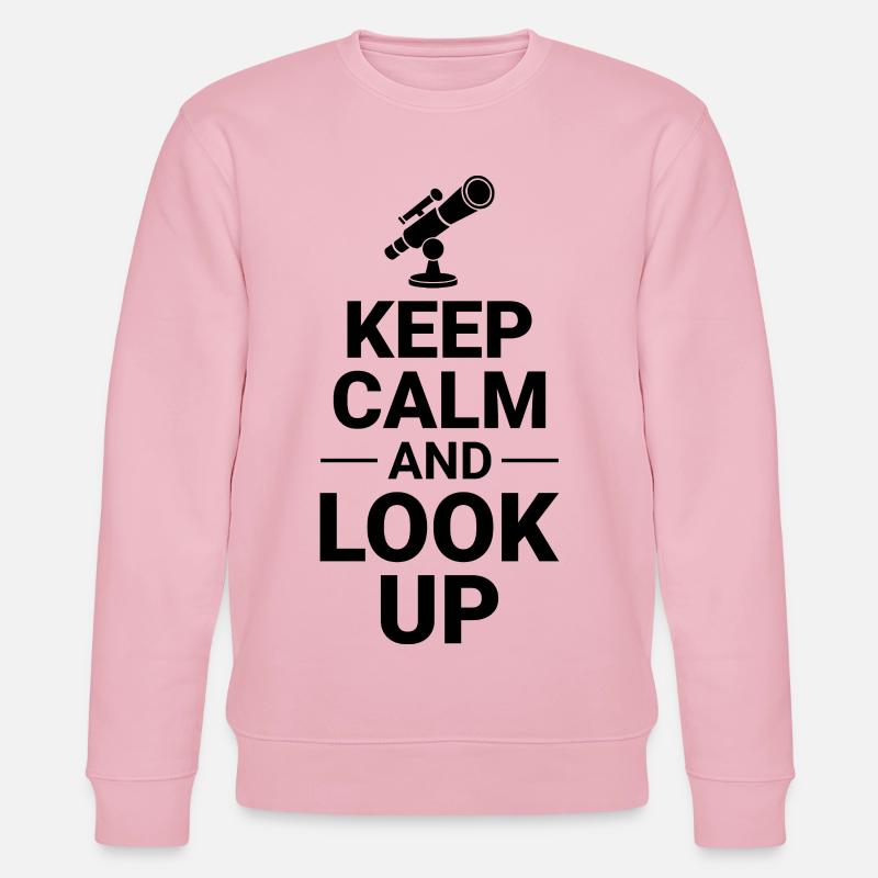 Astronomie Liebhaber Sonnensystem Design - Stanley/Stella Unisex Bio-Sweatshirt CHANGER  - Hellrosa