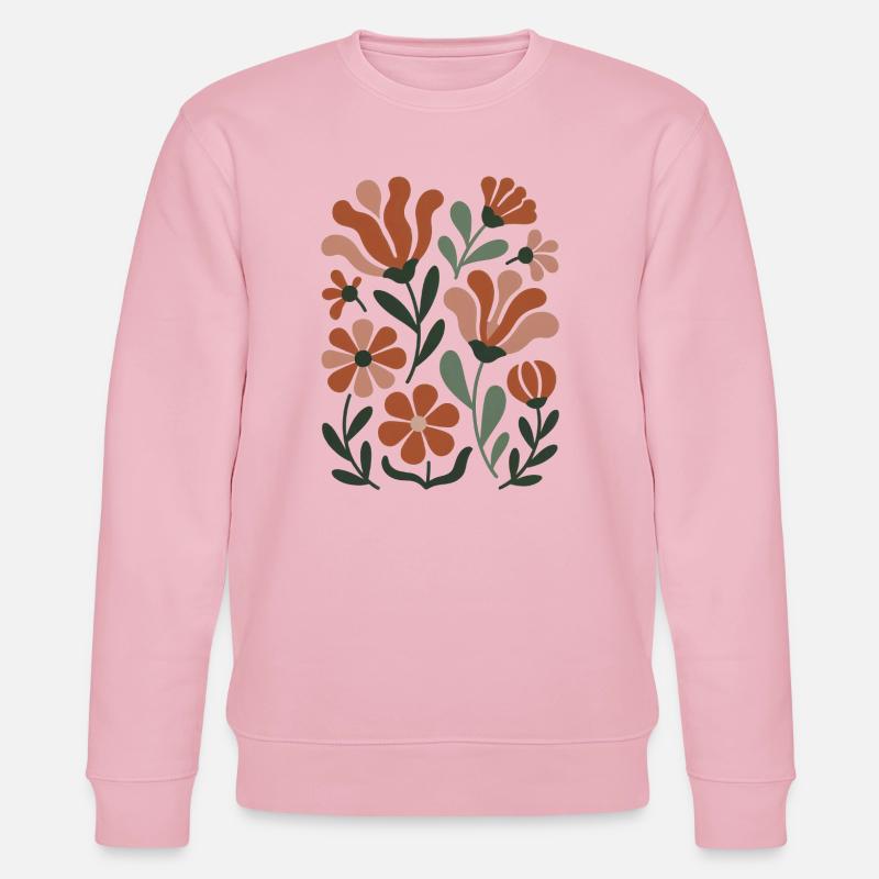 Boho Wildblumen – Blühende Harmonie - Stanley/Stella Unisex Bio-Sweatshirt CHANGER  - Hellrosa