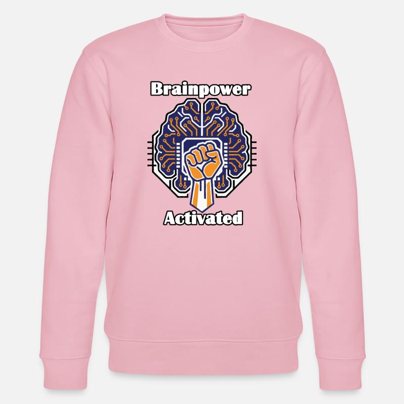 Puissance cérébrale activée - Sweat bio CHANGER Stanley/Stella Unisexe - rose pâle
