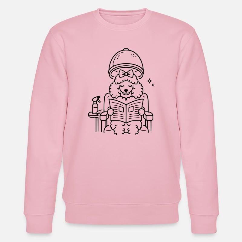 Caniche chez le coiffeur - Sweat bio CHANGER Stanley/Stella Unisexe - rose pâle