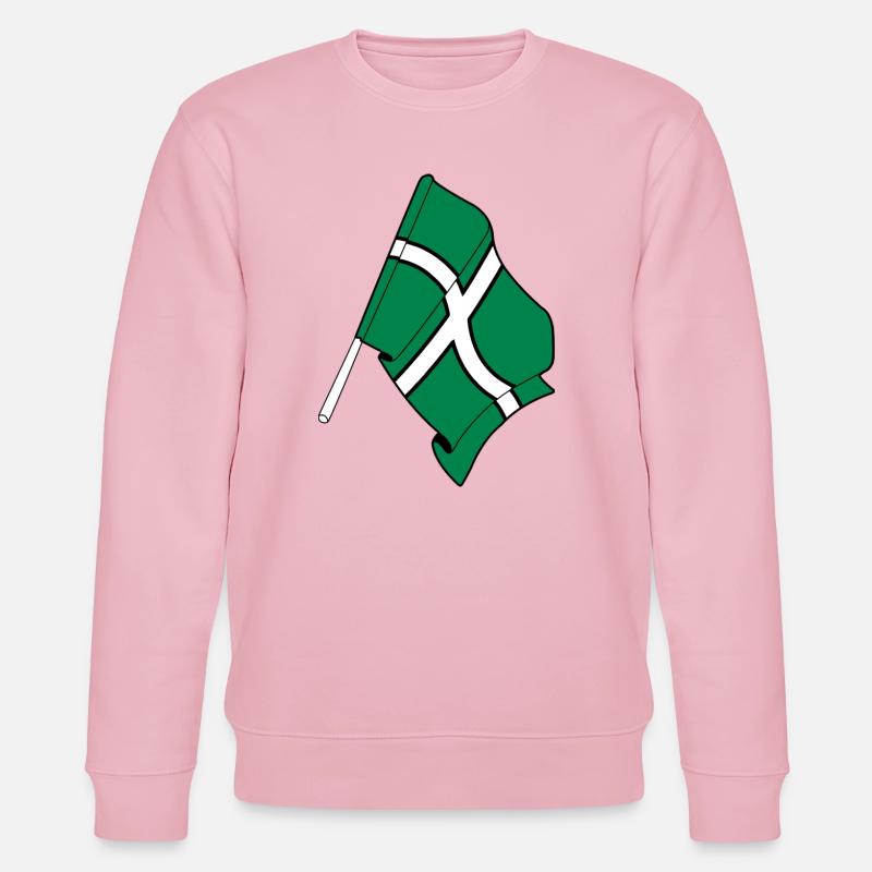 Drapeau du Devon - Sweat bio CHANGER Stanley/Stella Unisexe - rose pâle