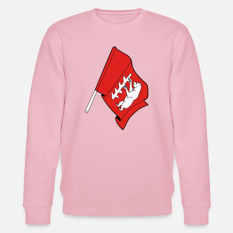 Flagge von Warwickshire - Stanley/Stella Unisex Bio-Sweatshirt CHANGER  - Hellrosa