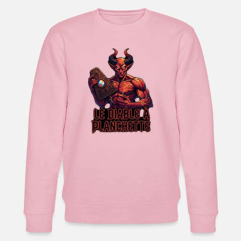 Le Diable à Planchette - Stanley/Stella CHANGER Unisex Organic Sweatshirt - cotton pink