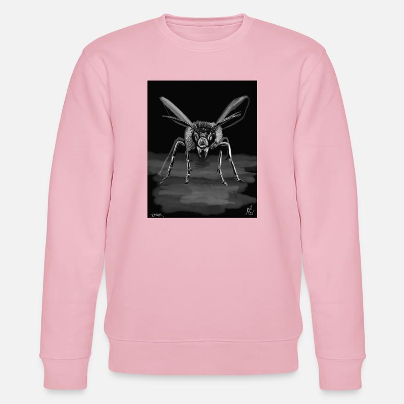 Midnight Stinger Mono Bee - Stanley/Stella Unisex Bio-Sweatshirt CHANGER  - Hellrosa