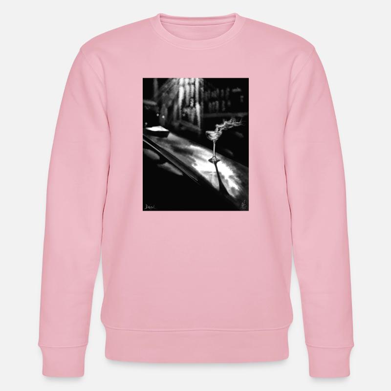 Midnight Martini auf Chrome - Stanley/Stella Unisex Bio-Sweatshirt CHANGER  - Hellrosa