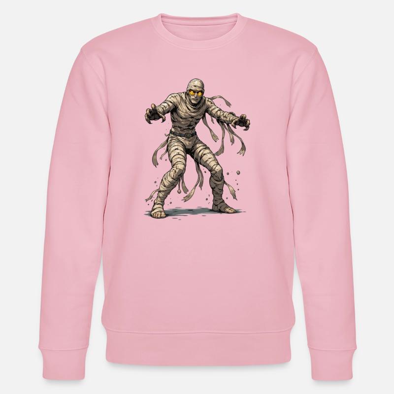 Mumie Comic  - Stanley/Stella Unisex Bio-Sweatshirt CHANGER  - Hellrosa