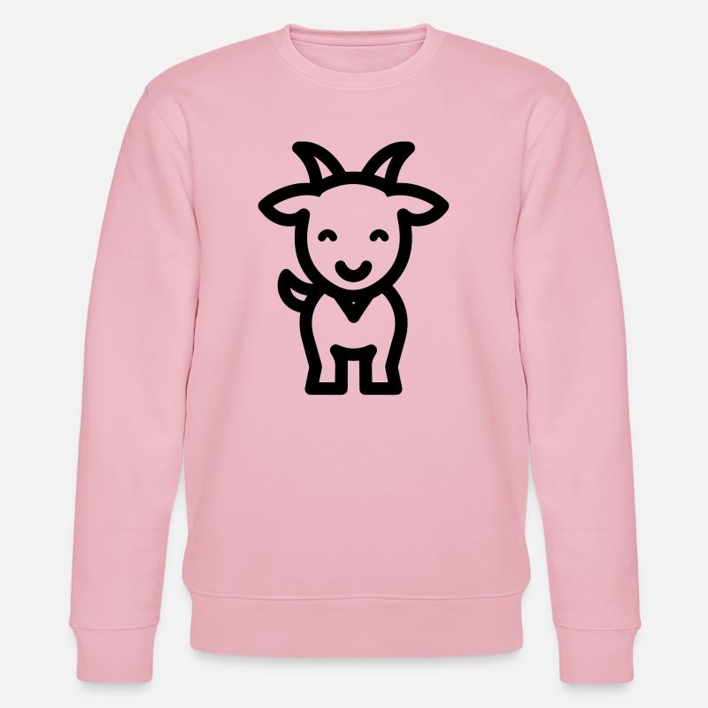 Ziege - Stanley/Stella Unisex Bio-Sweatshirt CHANGER  - Hellrosa