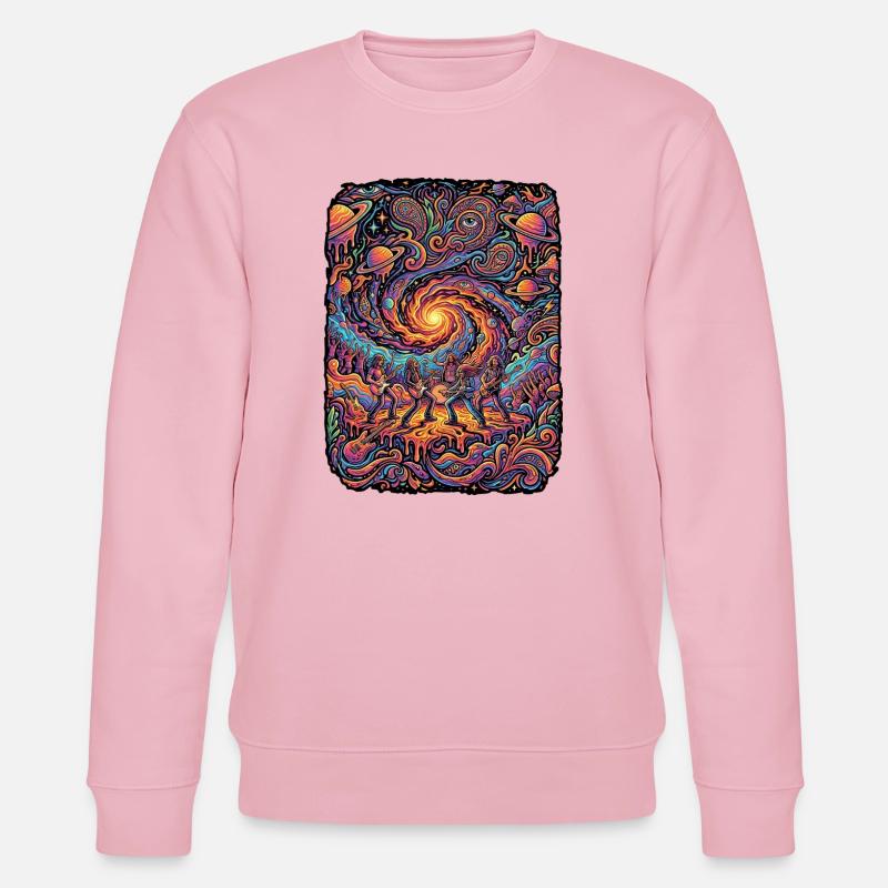 Psychedelic Rock Free Mind - Sweat bio CHANGER Stanley/Stella Unisexe - rose pâle