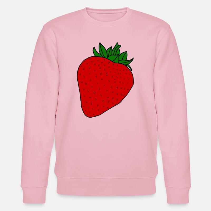 Rote Erdbeere - Stanley/Stella Unisex Bio-Sweatshirt CHANGER  - Hellrosa