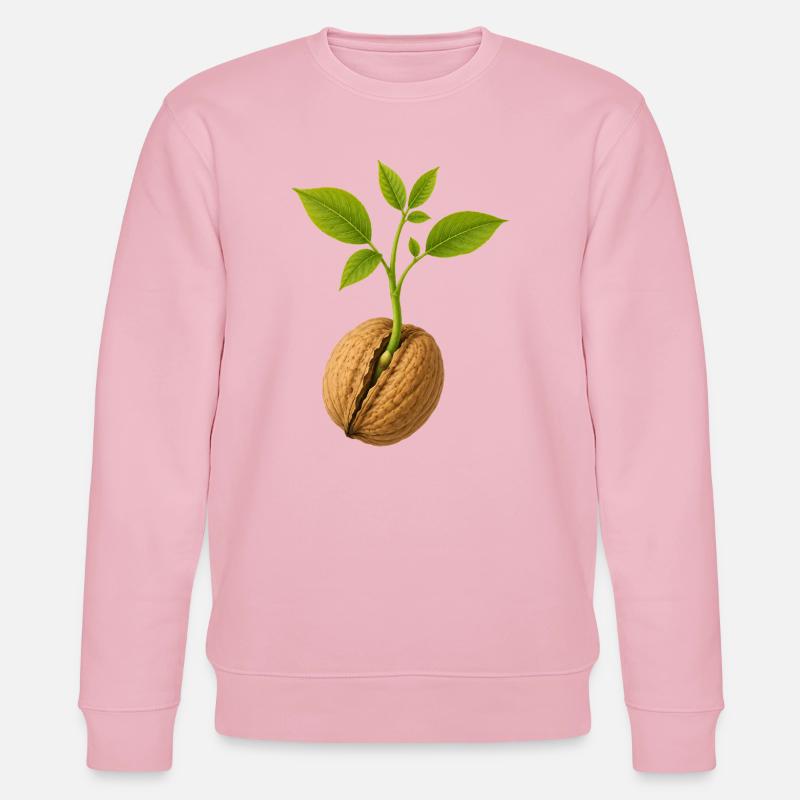 Petit Pousse Gros Noyer Design - Sweat bio CHANGER Stanley/Stella Unisexe - rose pâle