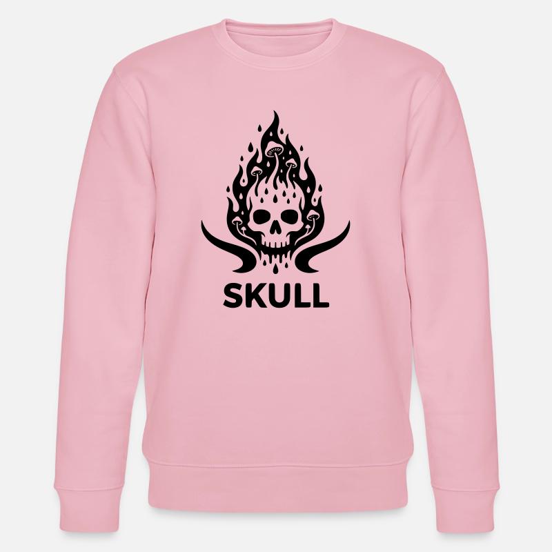 Skull - Sweat bio CHANGER Stanley/Stella Unisexe - rose pâle