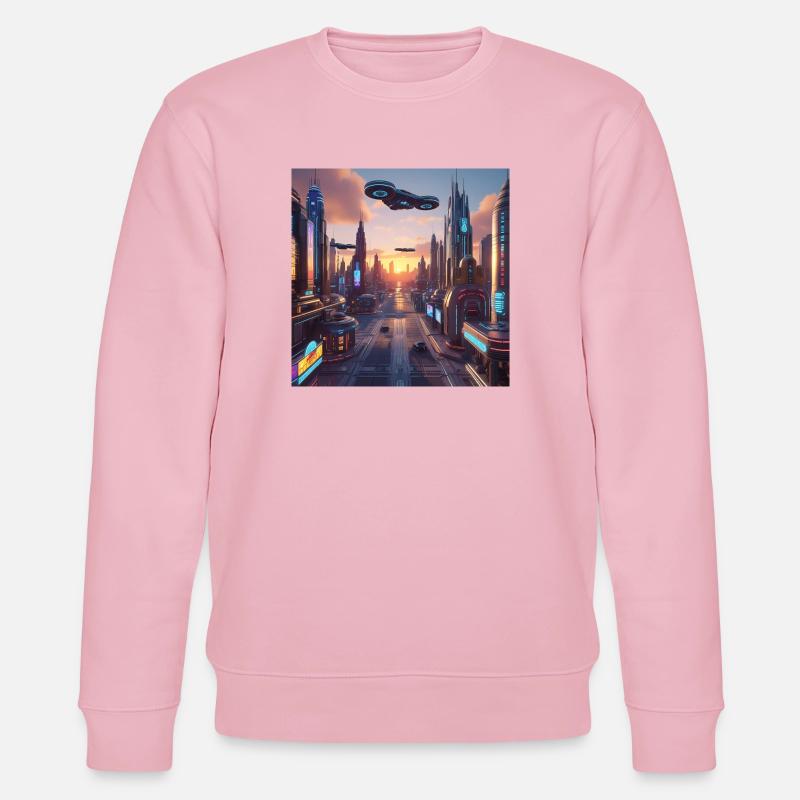 Kunst - Stanley/Stella Unisex Bio-Sweatshirt CHANGER  - Hellrosa